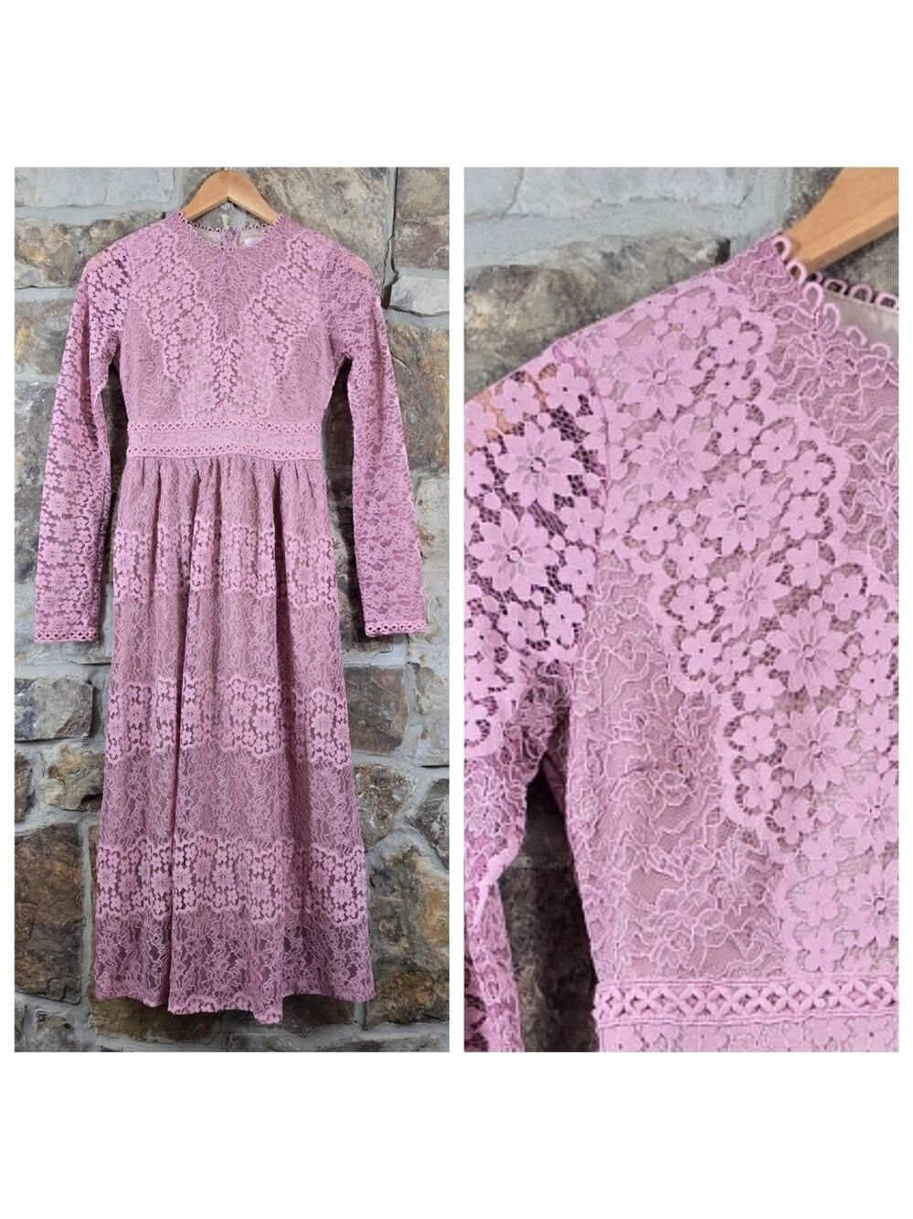NWT Roolee Arista Lace Midi Maxi Dress